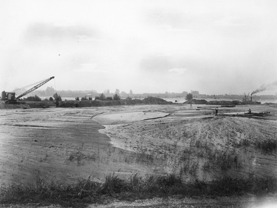842845 Afbeelding van de aanleg het Valleikanaal tussen de Nederrijn bij Rhenen en de Eem in AmersfoortN.B. Het kanaal ...